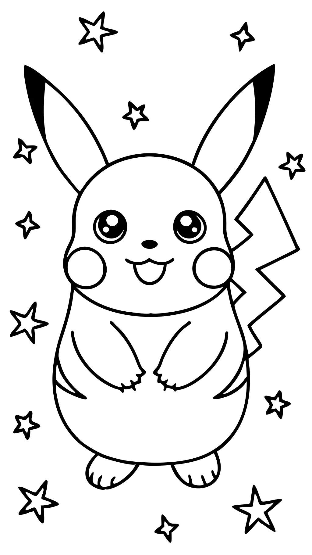 free coloring pages pikachu